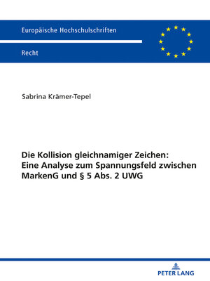 cover image of Die Kollision gleichnamiger Zeichen